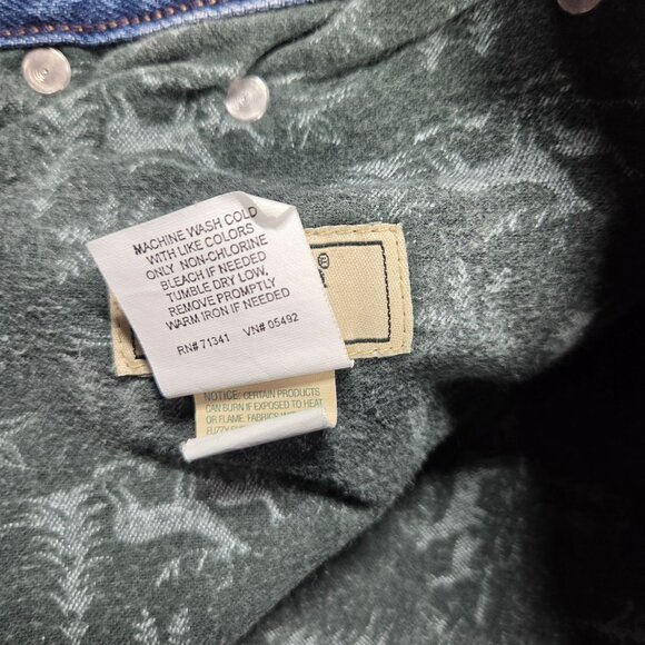 LL Bean Jeans Womens 10 Blue Flannel Lined Double L Relaxed Fit High Rise Denim - Picture 5 of 10